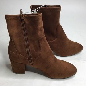 NWT Old Navy Suede Side Zip High Ankle Booties